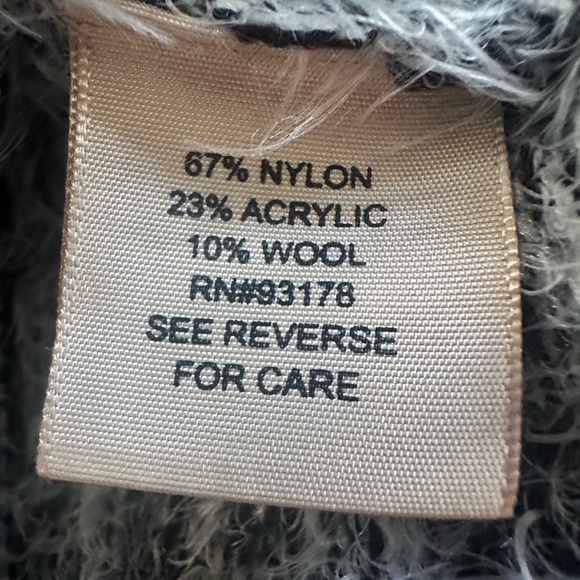 Philosophy gray eyelash mock neck sweater, nylon acrylic wool blend, medium - Picture 15 of 15